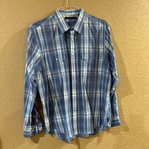 Perry Ellis button down shirt with roll up sleeves